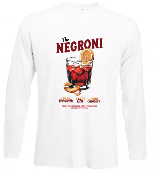 Лонгслив The negroni Белый фото