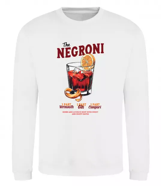 Світшот The negroni Білий фото