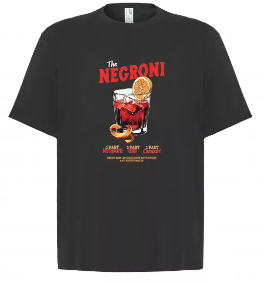 Футболка Оверсайз The negroni Чорний фото