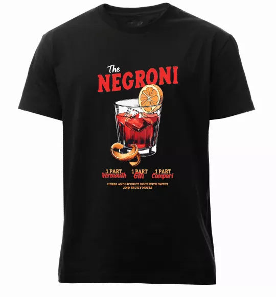 Чоловіча преміум футболка The negroni Чорний фото
