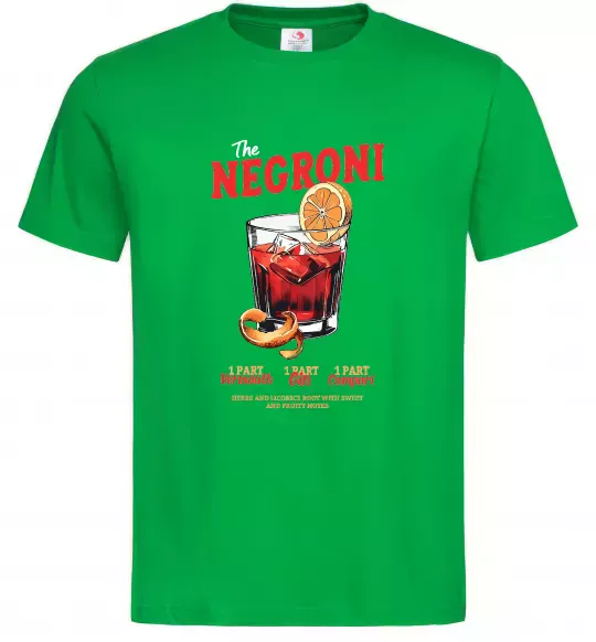 Чоловіча футболка The negroni Зелений фото