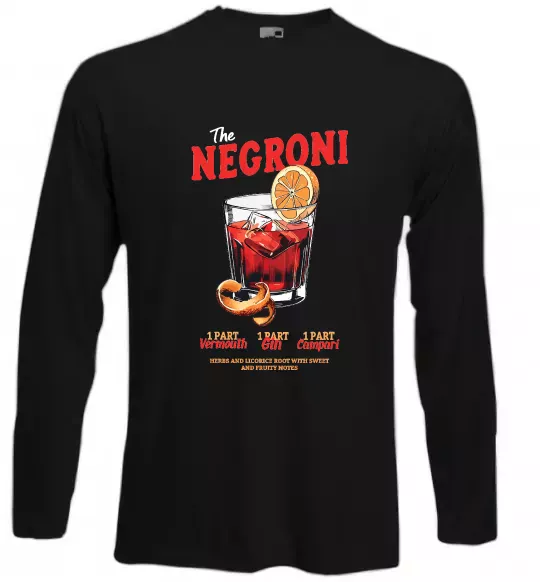 Лонгслив The negroni Черный фото