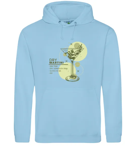 Женская толстовка (худи) Martini dry Голубой фото