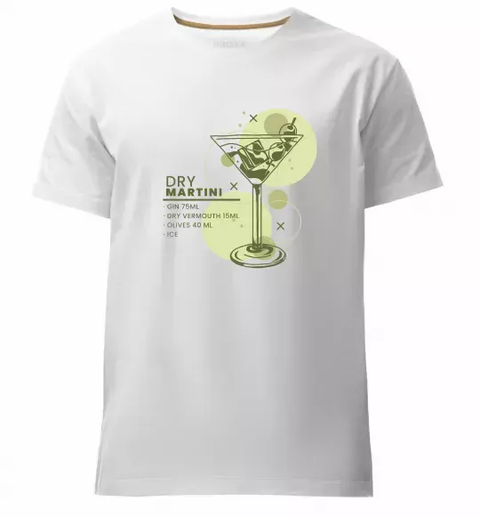 Чоловіча преміум футболка Martini dry Білий фото