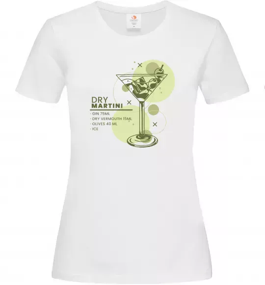 Жіноча футболка Martini dry Білий фото