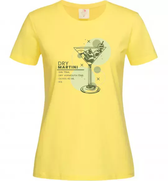 Жіноча футболка Martini dry Лимонний фото