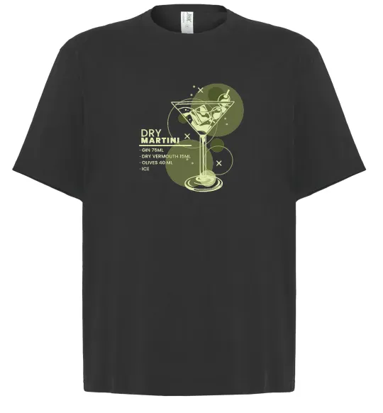 Футболка Оверсайз Martini dry Черный фото