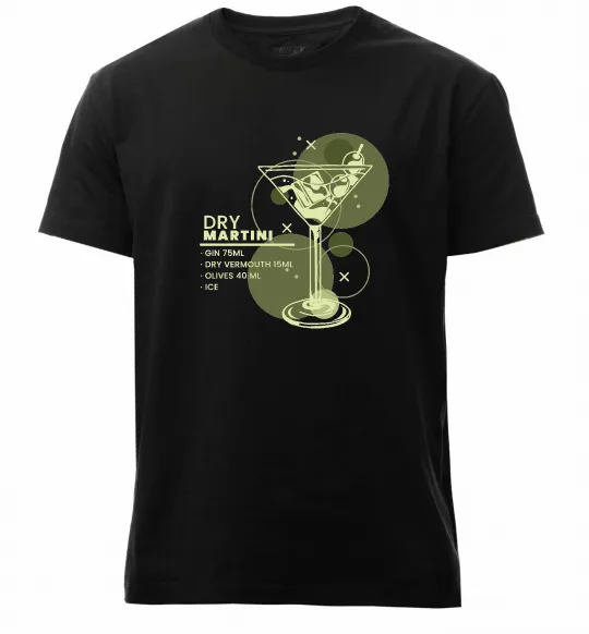 Чоловіча преміум футболка Martini dry Чорний фото