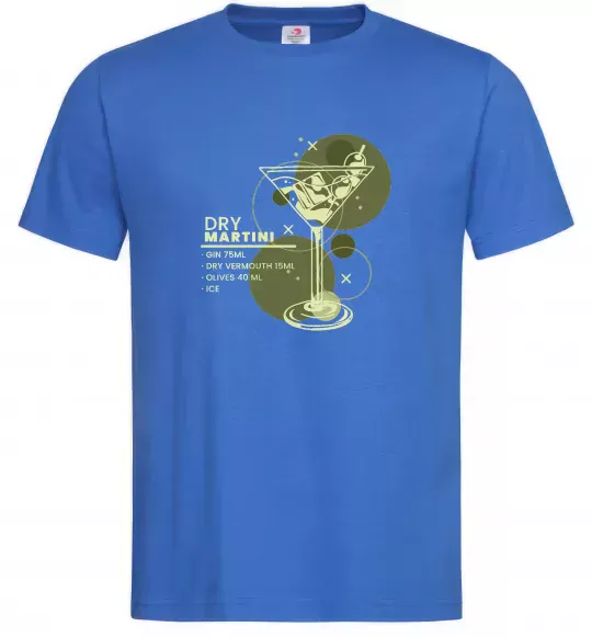Чоловіча футболка Martini dry Яскраво-синій фото