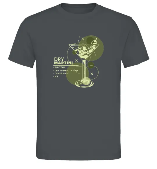 Чоловіча футболка Martini dry Графіт фото