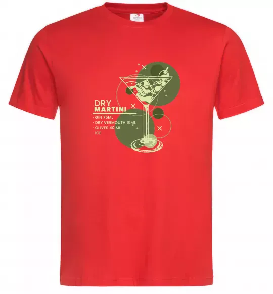 Чоловіча футболка Martini dry Червоний фото