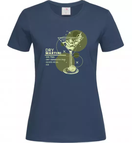 Жіноча футболка Martini dry Темно-синій фото