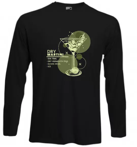 Лонгслів Martini dry Чорний фото