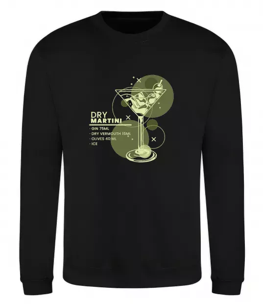 Світшот Martini dry Чорний фото