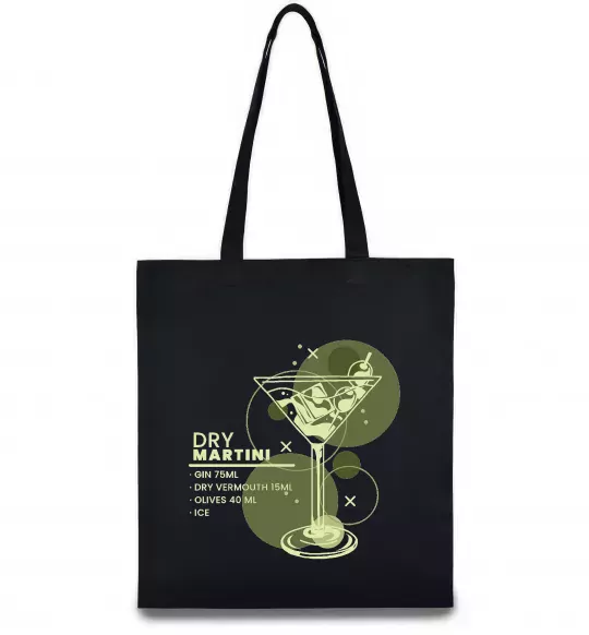Еко-сумка Martini dry Чорний фото