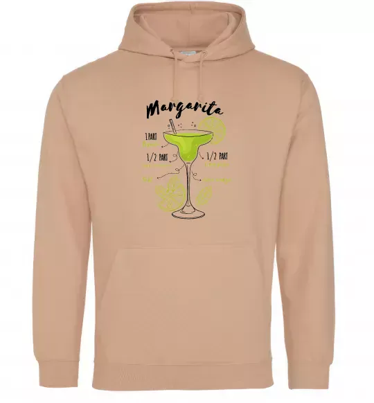 Мужская толстовка (худи) Margarita коктейль Песочный фото
