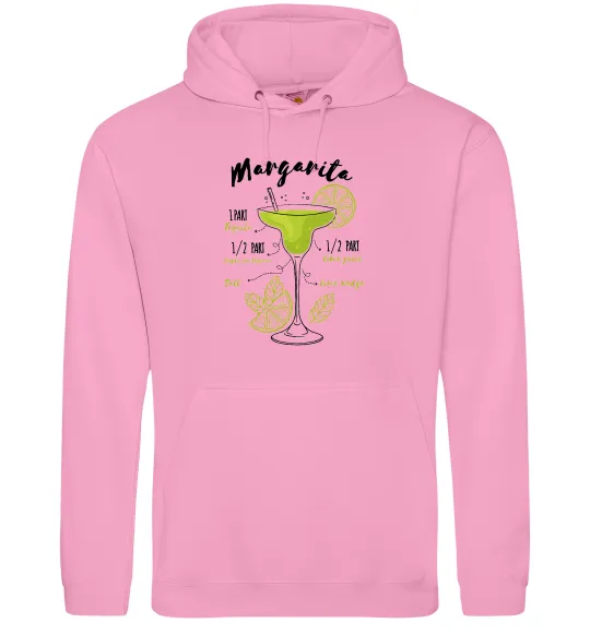 Женская толстовка (худи) Margarita коктейль Розовый фото