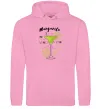 Женская толстовка (худи) Margarita коктейль Розовый фото