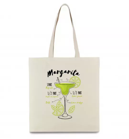 Еко-сумка Margarita коктейль Бежевий фото