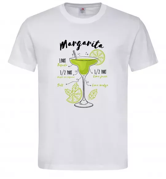 Чоловіча футболка Margarita коктейль Білий фото