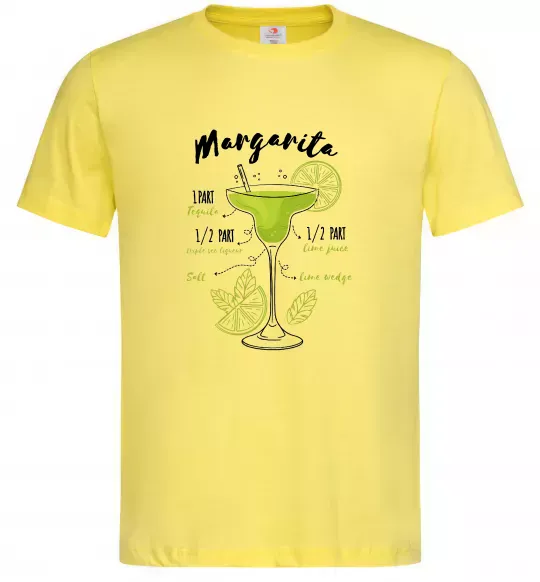 Чоловіча футболка Margarita коктейль Лимонний фото