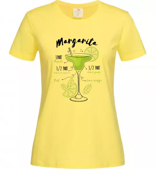 Женская футболка Margarita коктейль Лимонный фото