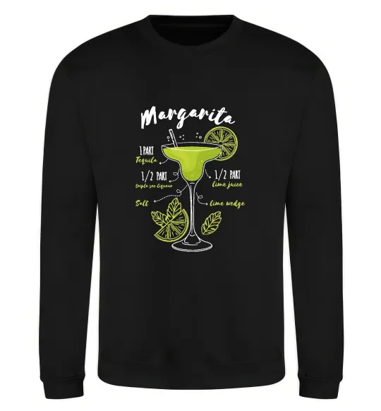 Свитшот Margarita коктейль Черный фото