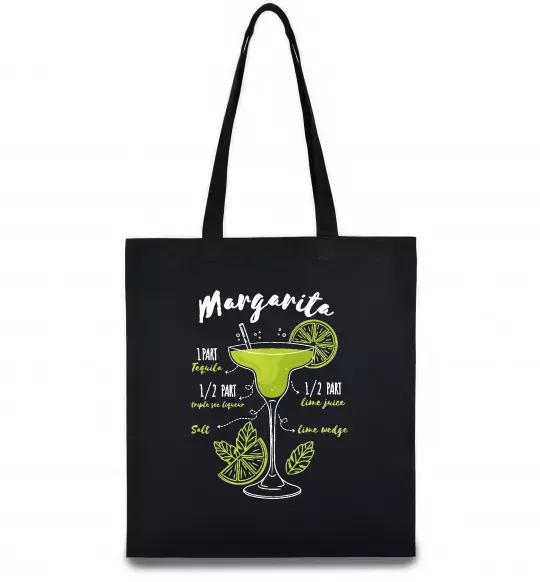 Еко-сумка Margarita коктейль Чорний фото