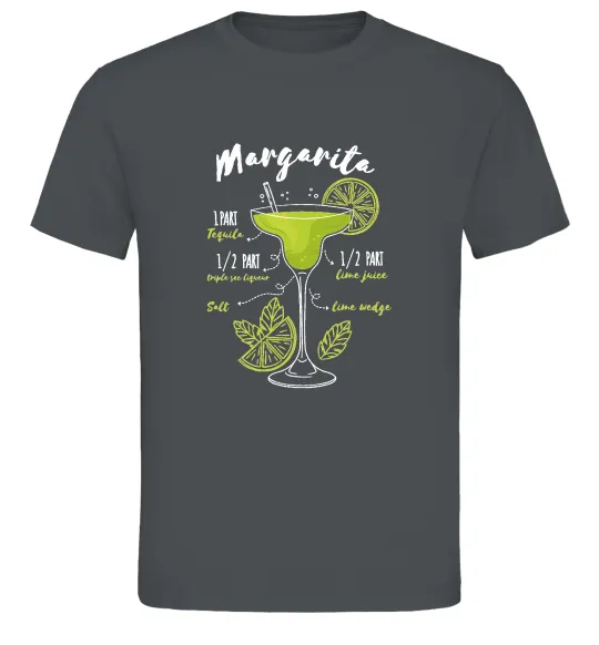Чоловіча футболка Margarita коктейль Графіт фото