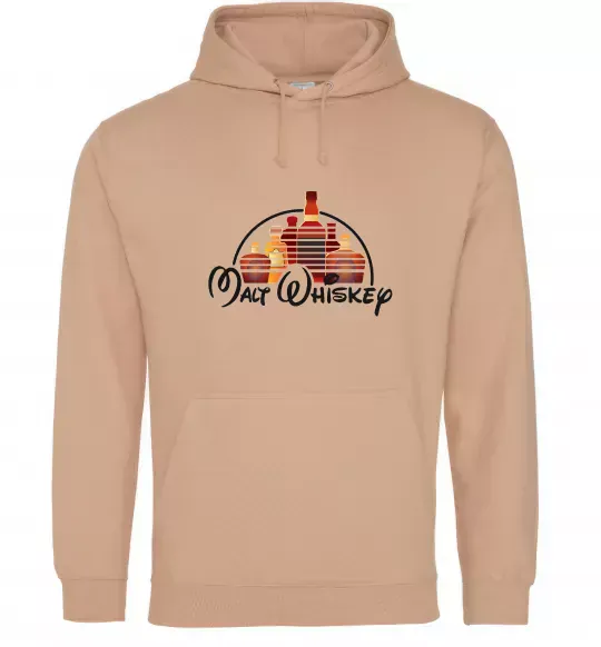 Мужская толстовка (худи) Malt Whiskey Песочный фото