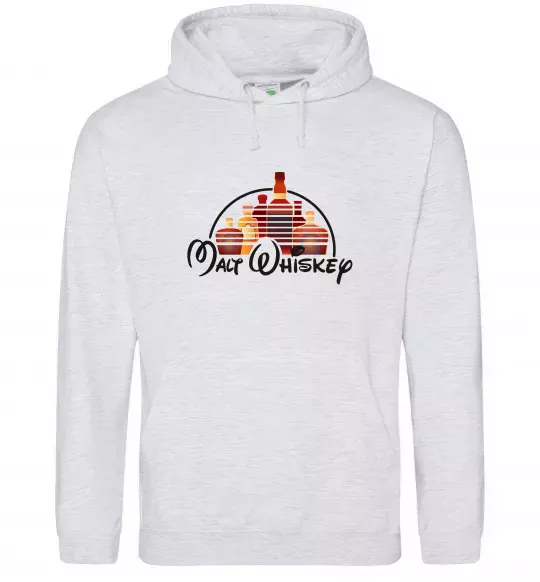 Женская толстовка (худи) Malt Whiskey Серый меланж фото