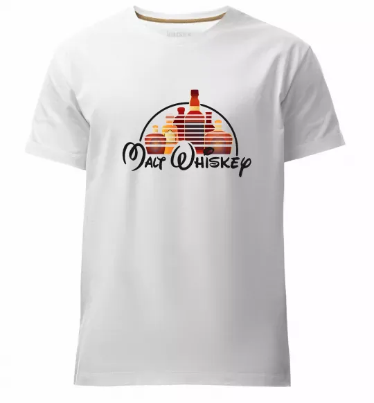 Мужская премиум футболка Malt Whiskey Белый фото