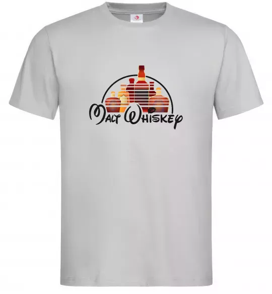 Мужская футболка Malt Whiskey Серый фото