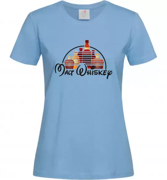 Женская футболка Malt Whiskey Голубой фото