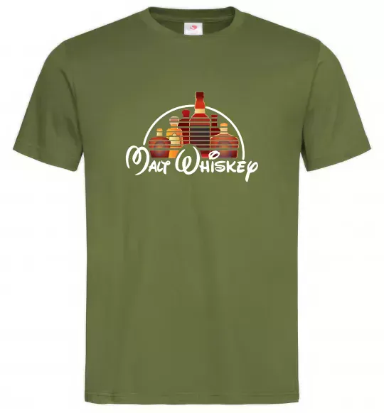Мужская футболка Malt Whiskey Оливковый фото