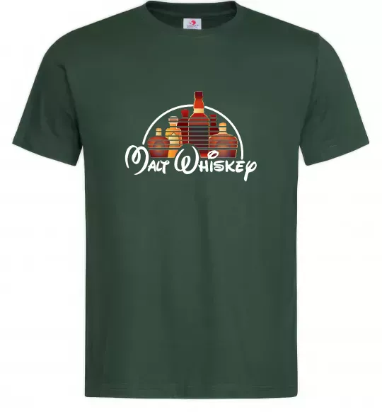 Мужская футболка Malt Whiskey Темно-зеленый фото