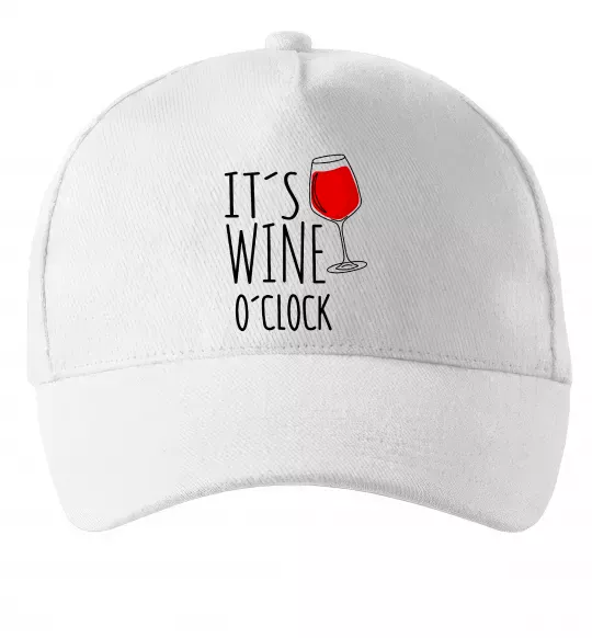 Кепка It`s wine o`clock Білий фото