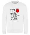 Свитшот It`s wine o`clock Белый фото