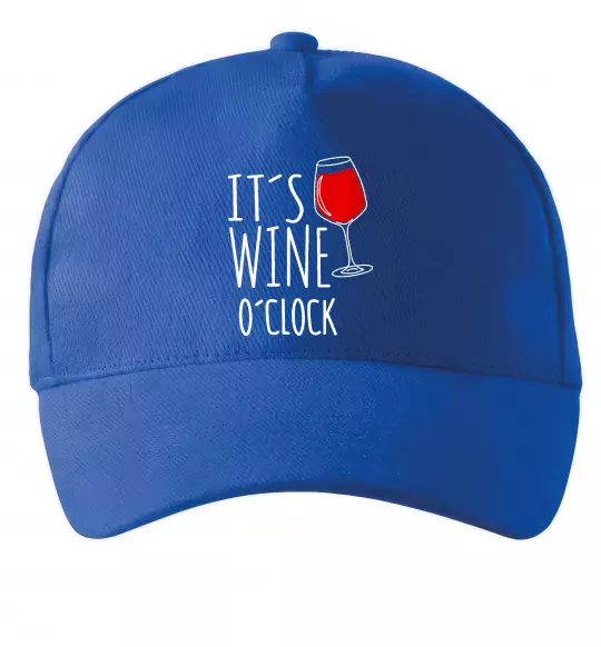 Кепка It`s wine o`clock Яскраво-синій фото