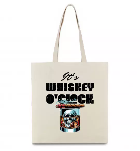 Эко-сумка Whiskey o`clock Бежевый фото