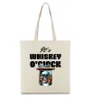 Эко-сумка Whiskey o`clock Бежевый Эко-сумка Whiskey o`clock Бежевый фото