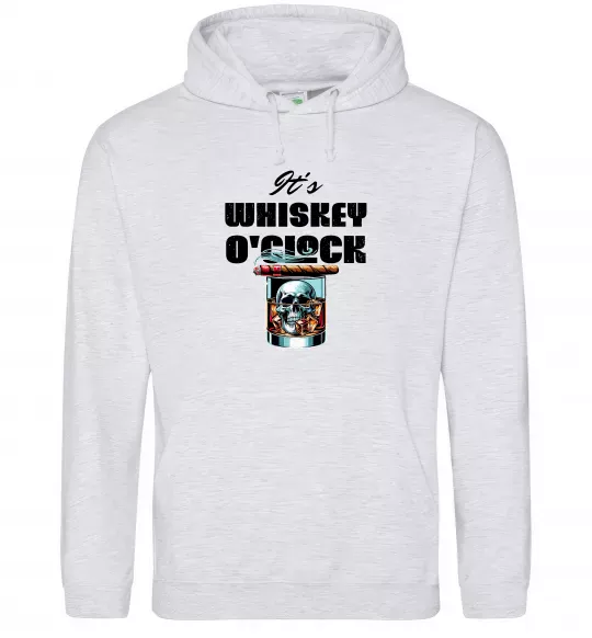 Жіноча толстовка (худі) Whiskey o`clock Сірий меланж фото