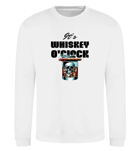 Свитшот Whiskey o`clock Белый фото