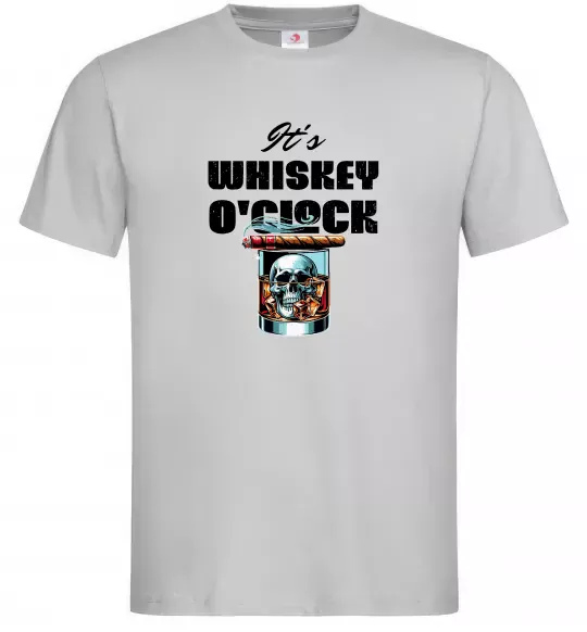 Чоловіча футболка Whiskey o`clock Сірий фото