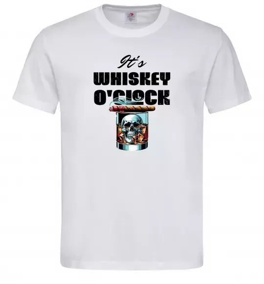 Чоловіча футболка Whiskey o`clock Білий фото