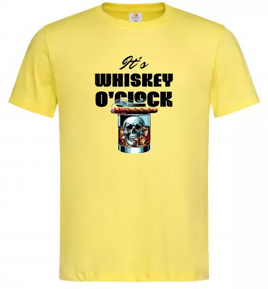 Чоловіча футболка Whiskey o`clock Лимонний фото