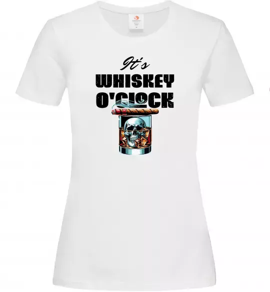 Жіноча футболка Whiskey o`clock Білий фото