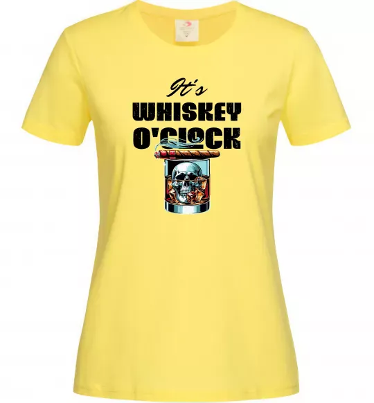 Жіноча футболка Whiskey o`clock Лимонний фото
