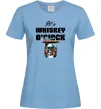 Жіноча футболка Whiskey o`clock Блакитний фото