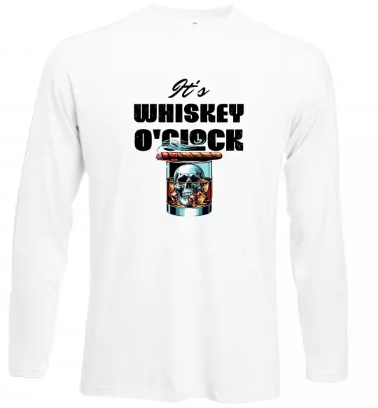 Лонгслів Whiskey o`clock Білий фото